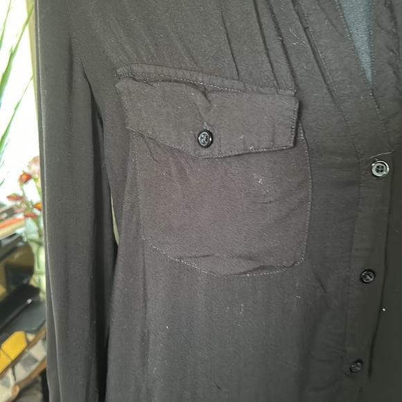Cloth and stone black rayon shirt - Picture 3 of 11